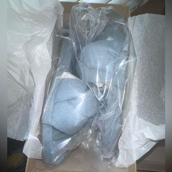 Johnny Was | NIB Ojai Sandals Blue Denim Size 10 - Picture 2 of 7